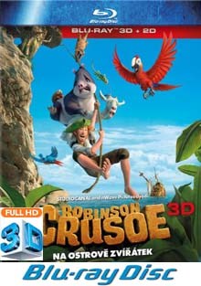 Robinson Crusoe na ostrově zvířátek 3D BD